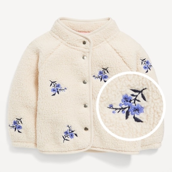 Old Navy 12-18m girls fleece jacket - Picture 1 of 3